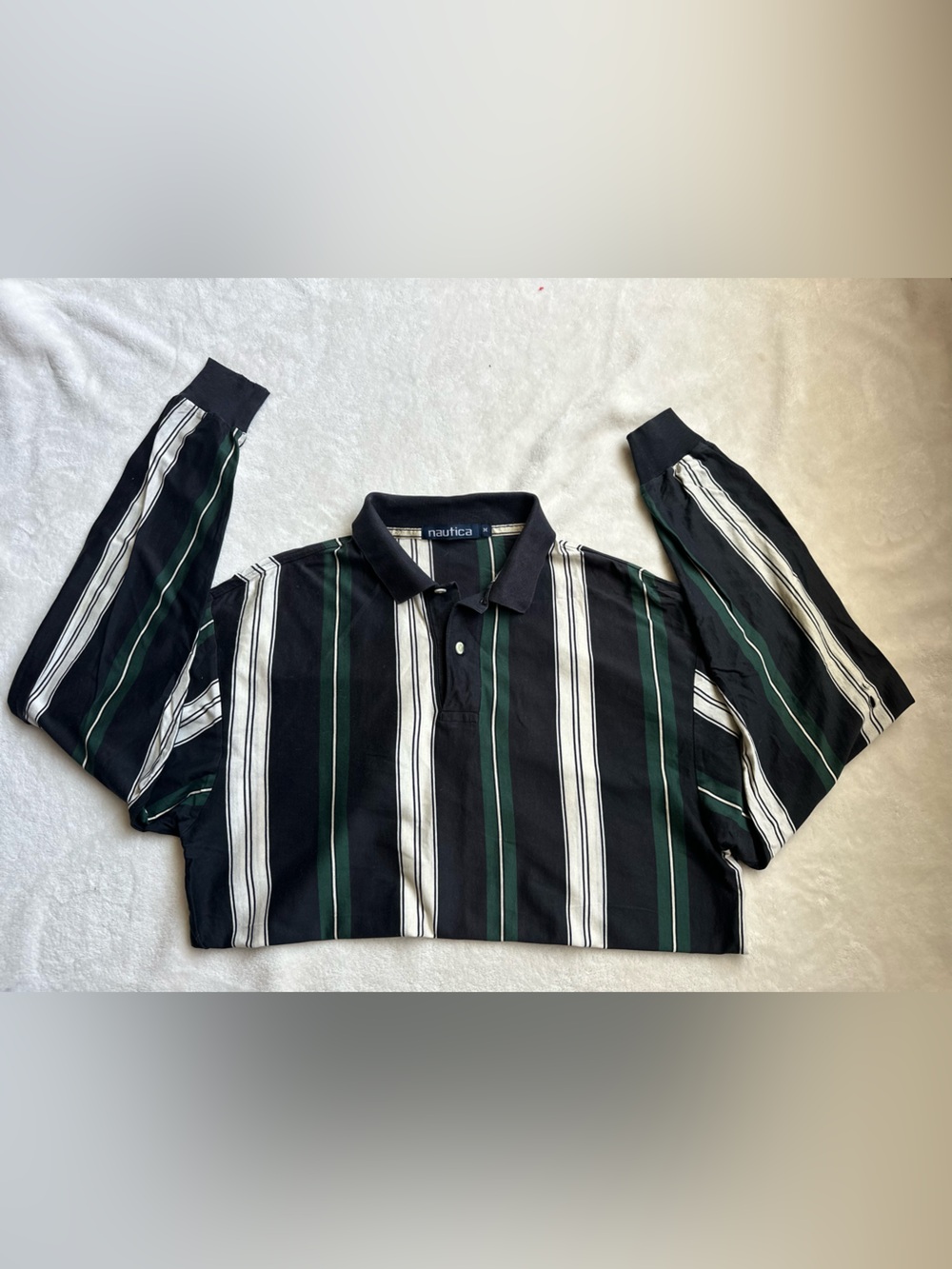 VTG NAUTICA Men’s Polo Rugby Shirt M Vintage 1990s